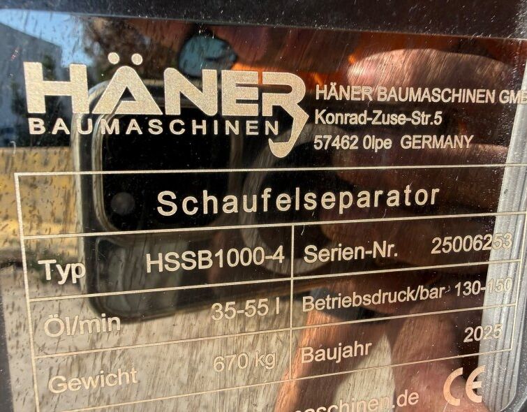 HANER  HSSB1000 SCREENING BUCKET FOR EXCAVATOR